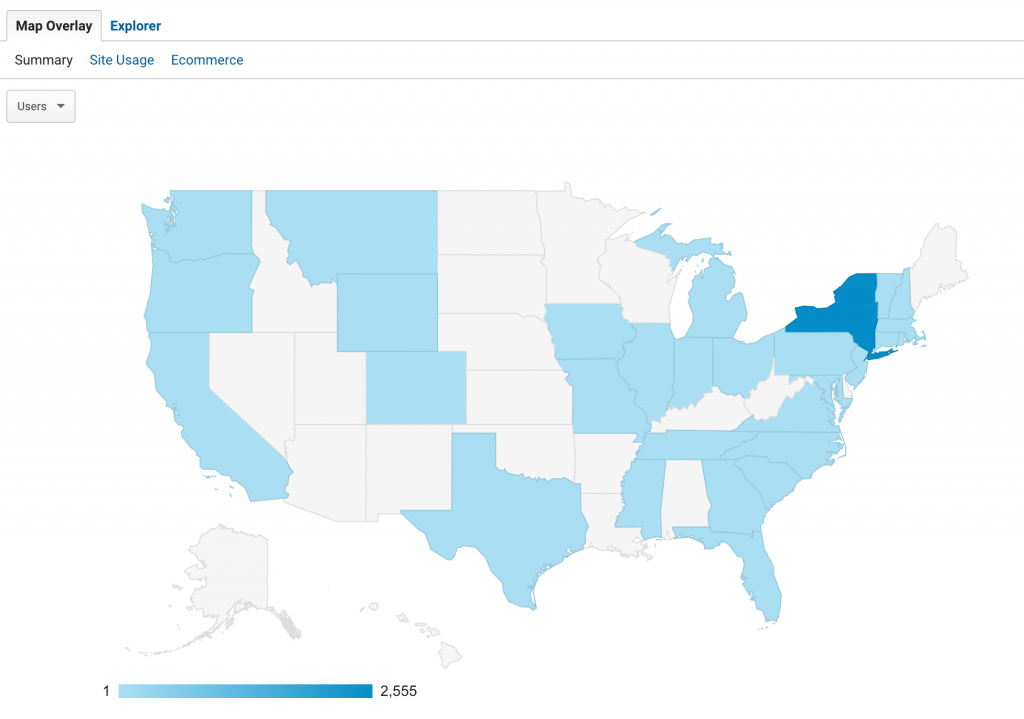 GEO location United States - 5-7-2020