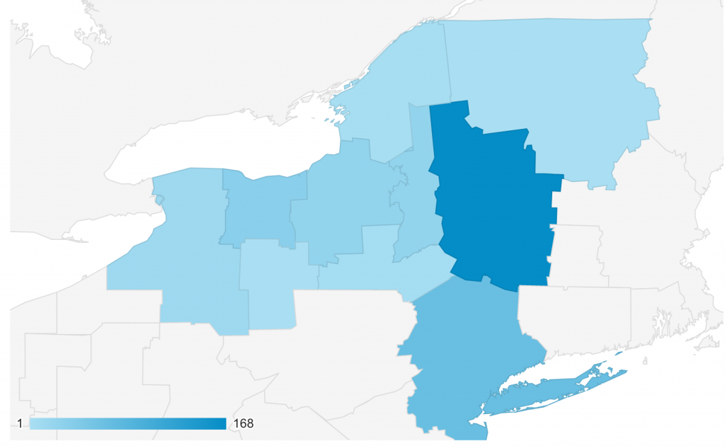 GEO location New York Metro areas - September 12-18, 2020