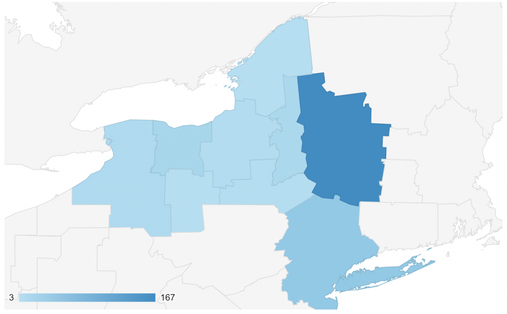 GEO location New York Metro areas - October 17-23, 2020