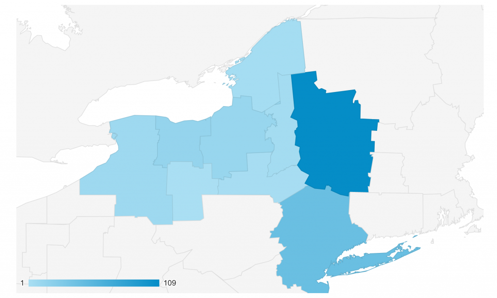 GEO location New York Metro areas - October 3-9, 2020