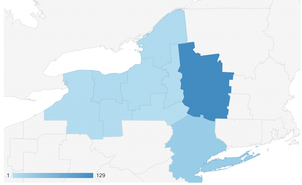 GEO location New York Metro areas - October 24-30, 2020