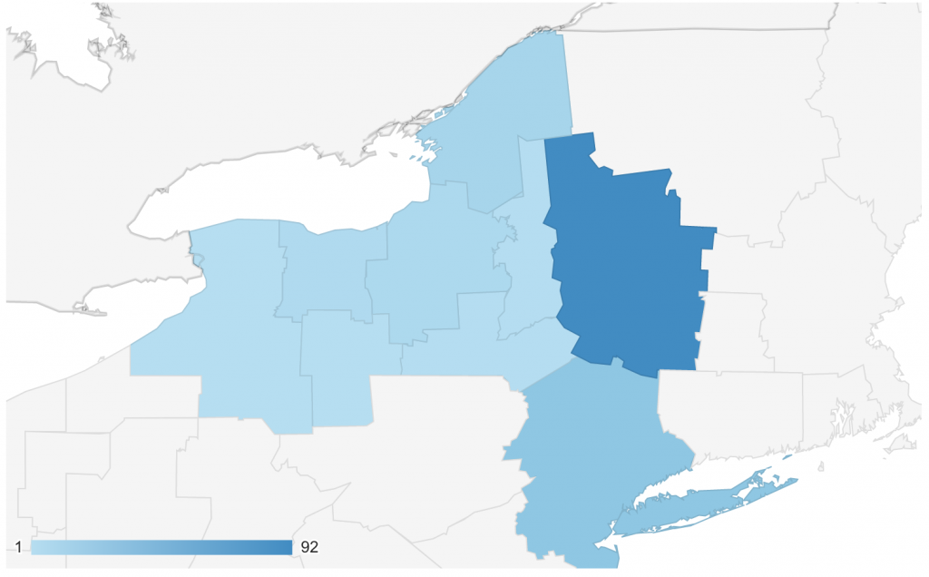 GEO location New York Metro areas - November 7-13, 2020