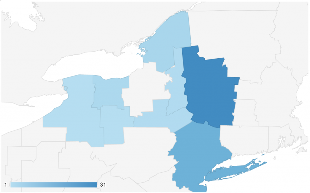 GEO location New York Metro areas - November 21-17, 2020