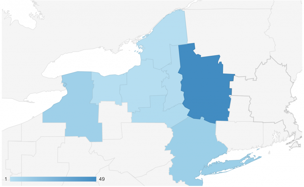 GEO location New York Metro areas - December 12-18, 2020