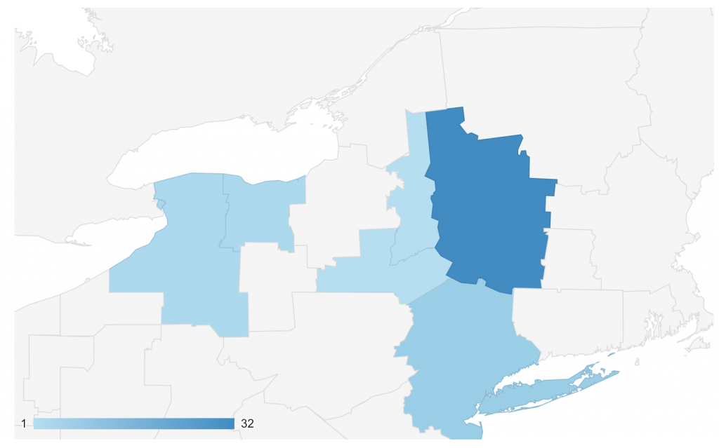 GEO location New York Metro areas - December 19-25, 2020