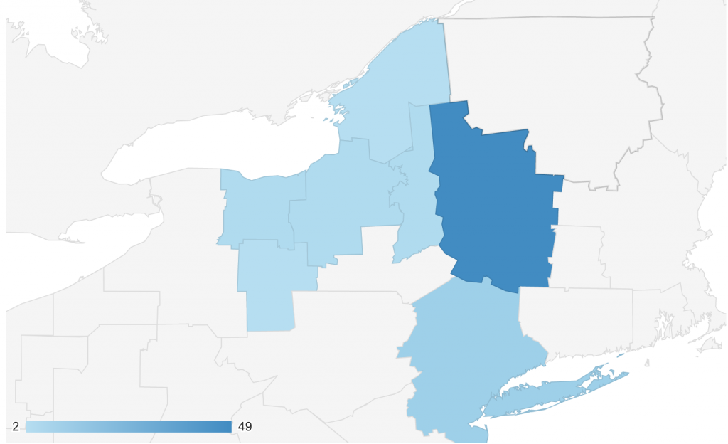 GEO location New York Metro areas - January 9-15, 2021