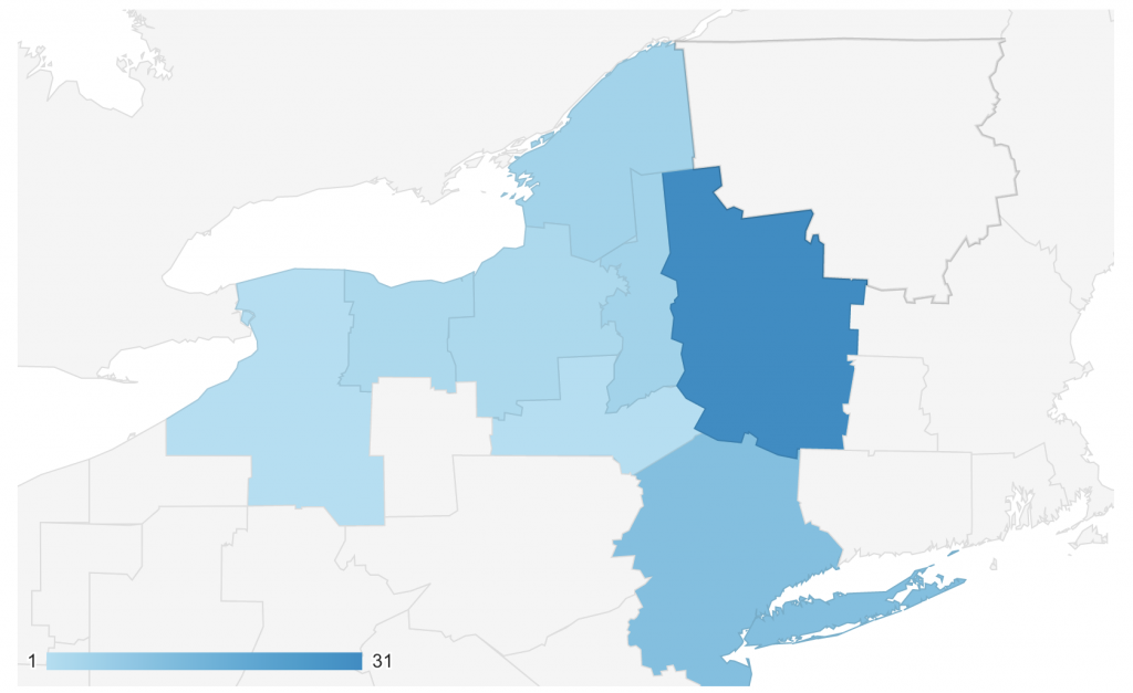 GEO location New York Metro areas - January 16-22, 2021