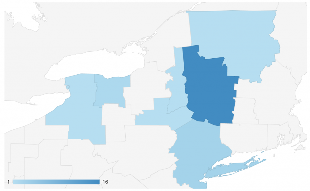 GEO location New York Metro areas - December 26, 2020 to January 1, 2021