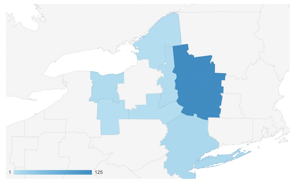 GEO location New York Metro areas - February 20-26, 2021